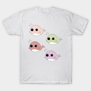 Pack of Cute Whale Kawaii T-Shirt